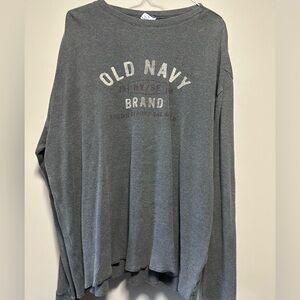 Old Navy Charcoal Long Sleeve Top